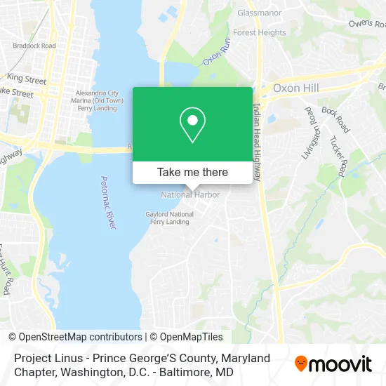Project Linus - Prince George’S County, Maryland Chapter map