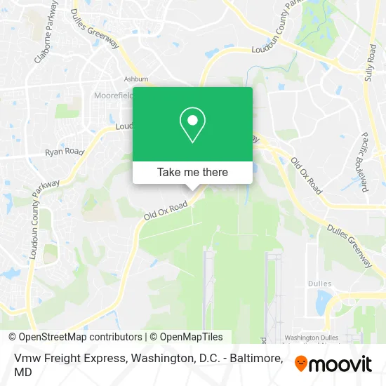 Vmw Freight Express map