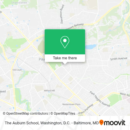 The Auburn School map