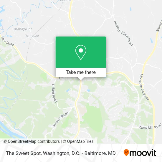 The Sweet Spot map
