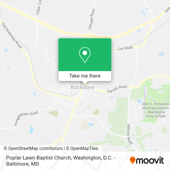 Poplar Lawn Baptist Church map