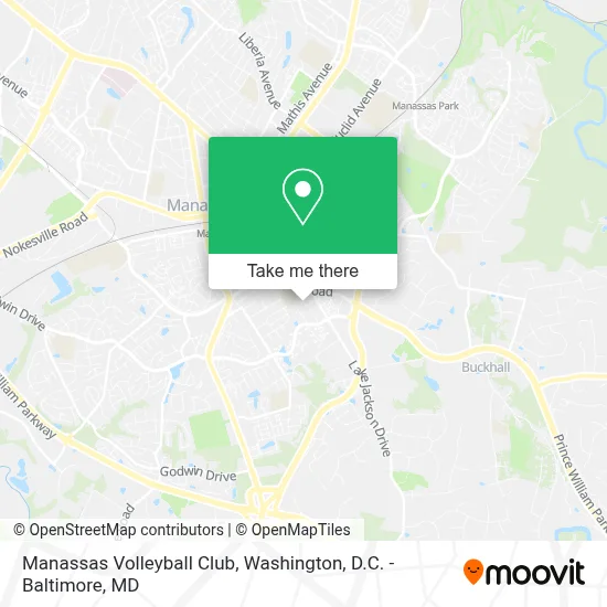 Manassas Volleyball Club map