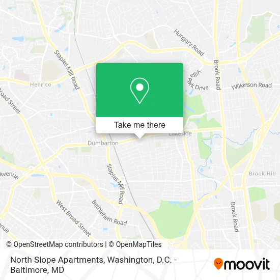 North Slope Apartments map