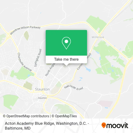 Acton Academy Blue Ridge map