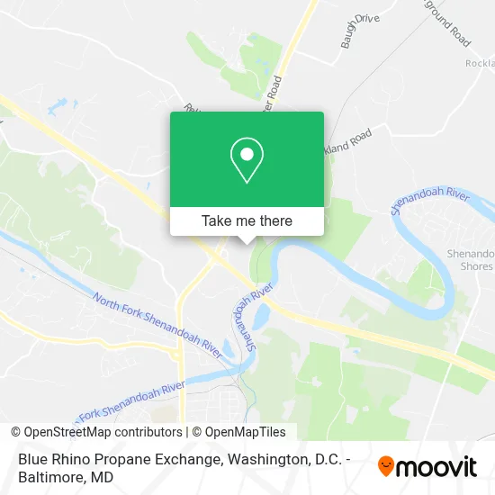 Blue Rhino Propane Exchange map