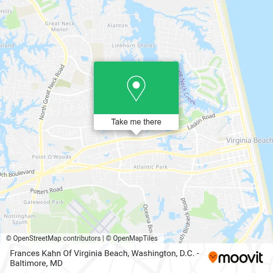 Frances Kahn Of Virginia Beach map