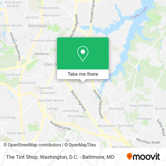 The Tint Shop map