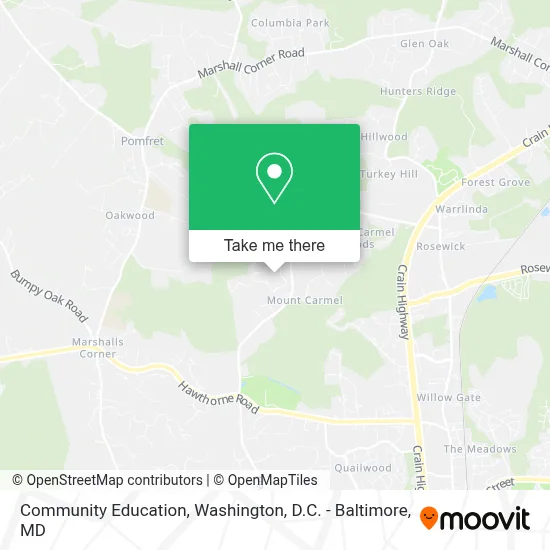 Community Education map