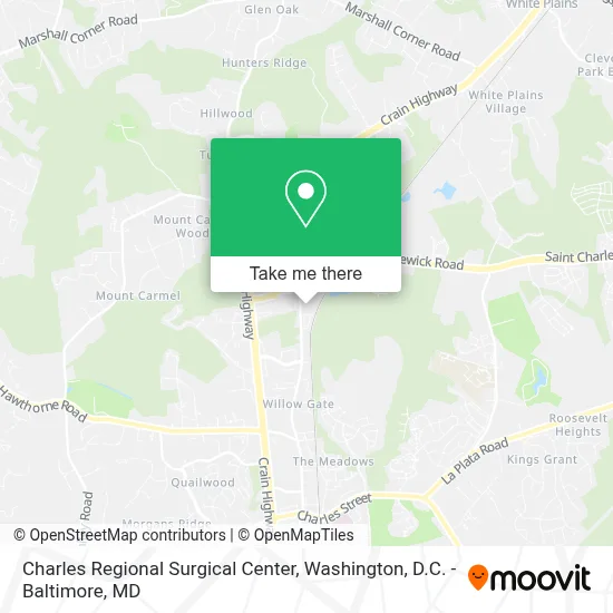 Charles Regional Surgical Center map