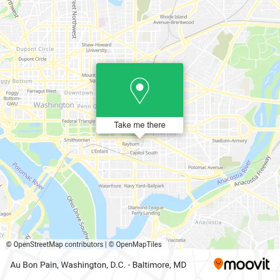 Au Bon Pain map