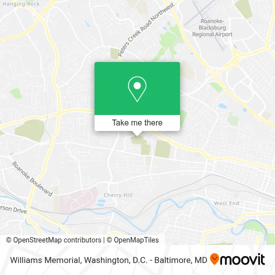 Williams Memorial map
