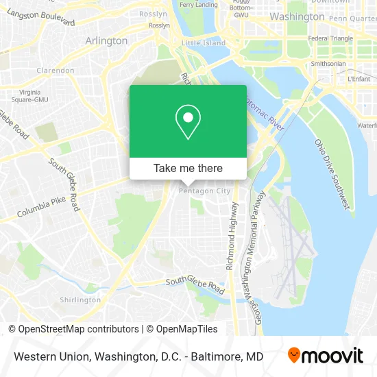 Western Union map