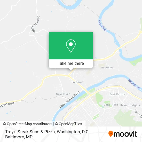 Troy's Steak Subs & Pizza map