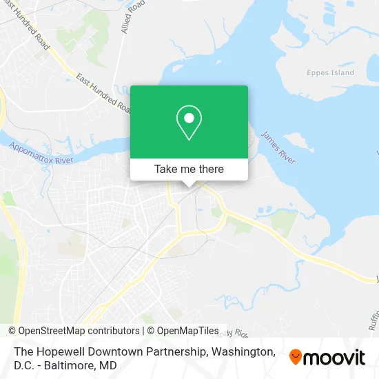 The Hopewell Downtown Partnership map