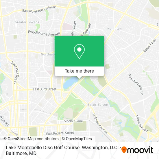 Lake Montebello Disc Golf Course map