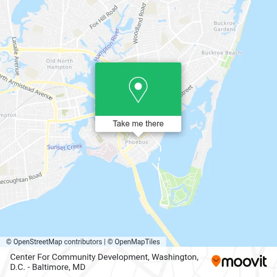 Center For Community Development map