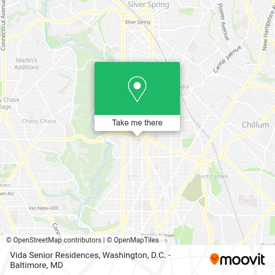 Vida Senior Residences map