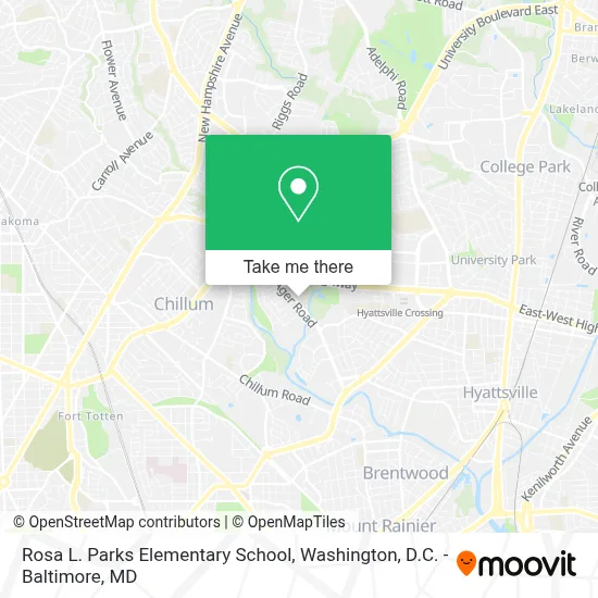 Rosa L. Parks Elementary School map