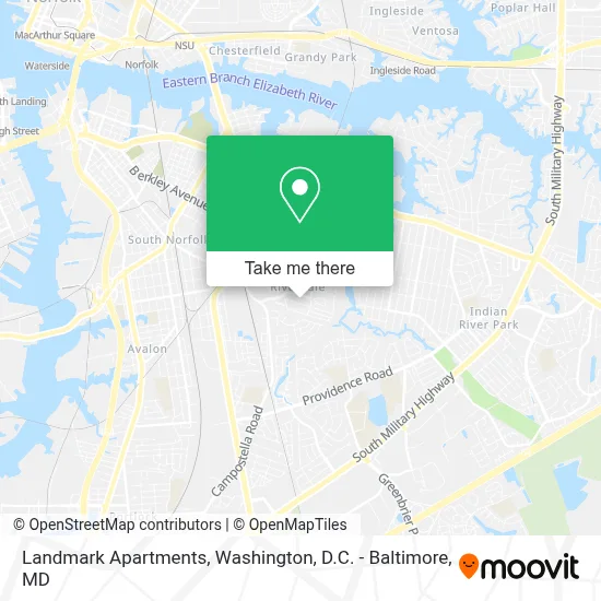 Landmark Apartments map