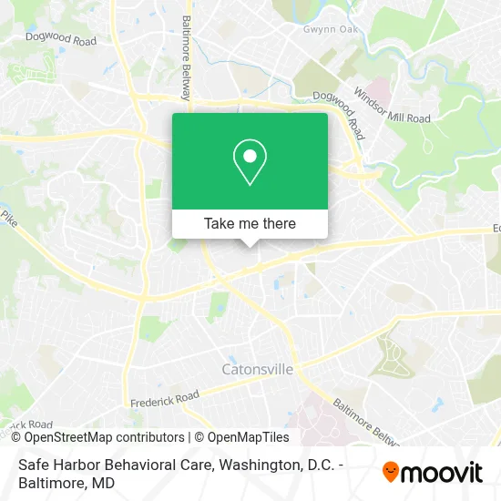 Safe Harbor Behavioral Care map