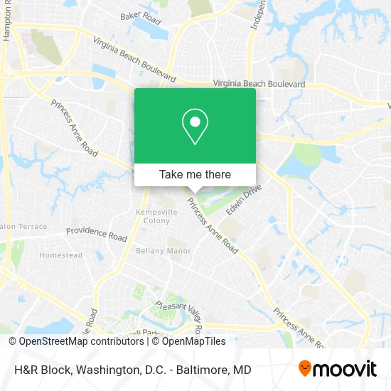 H&R Block map