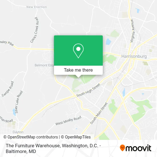 The Furniture Warehouse map