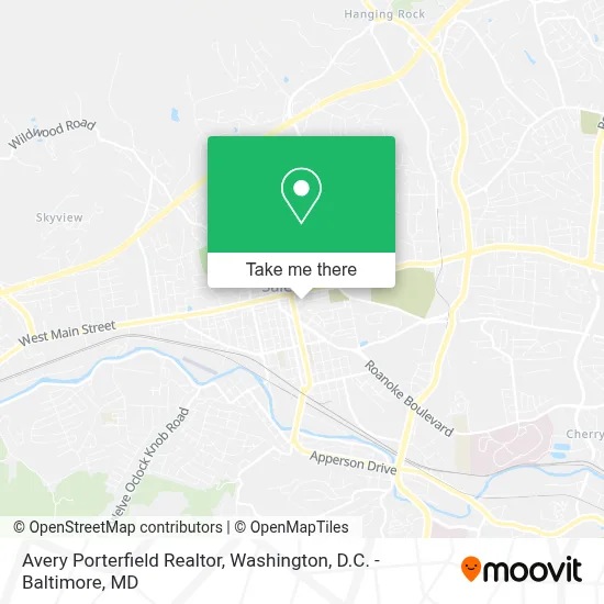 Avery Porterfield Realtor map