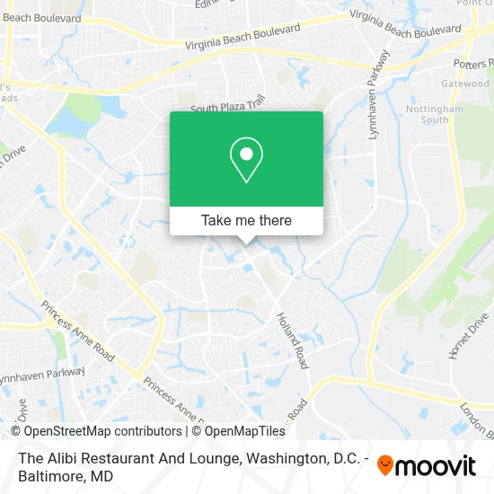 The Alibi Restaurant And Lounge map