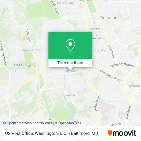 Us Post Office map