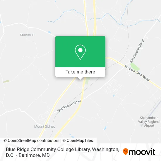 Blue Ridge Community College Library map