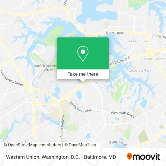 Western Union map