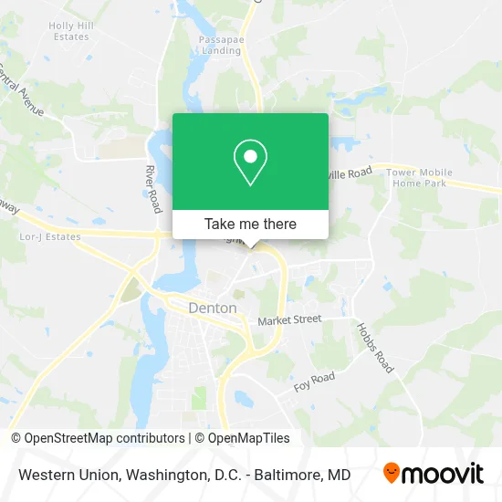 Western Union map