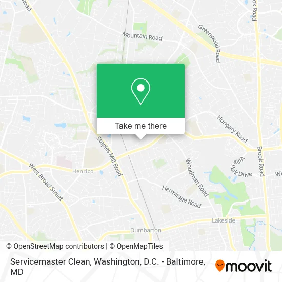 Servicemaster Clean map