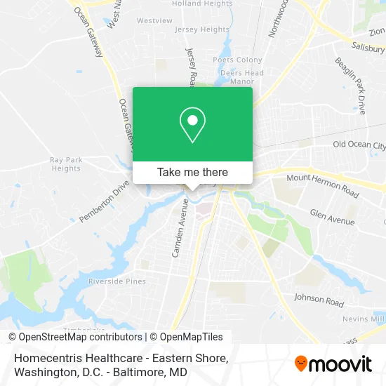 Homecentris Healthcare - Eastern Shore map
