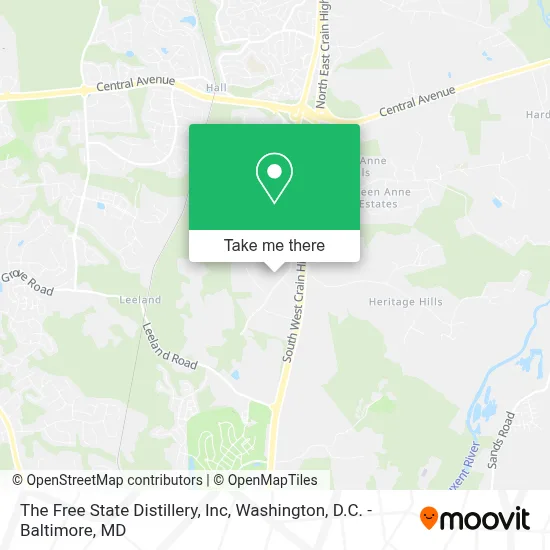 The Free State Distillery, Inc map