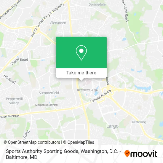 Sports Authority Sporting Goods map