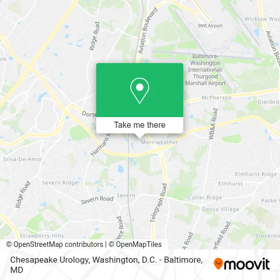 Chesapeake Urology map