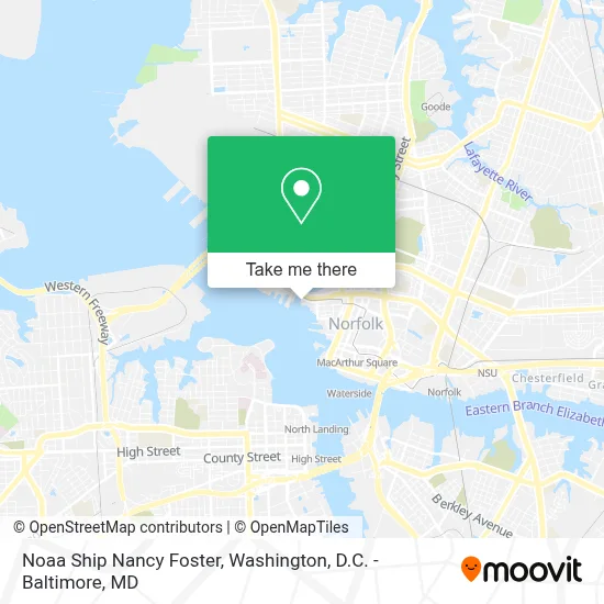 Noaa Ship Nancy Foster map
