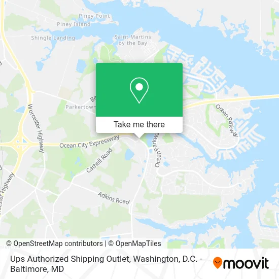 Ups Authorized Shipping Outlet map