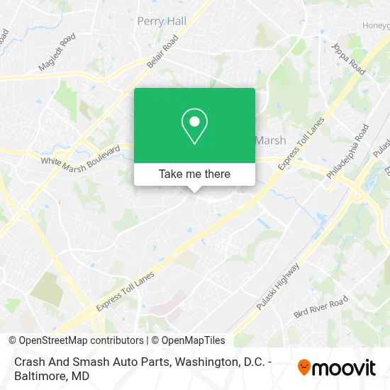 Crash And Smash Auto Parts map