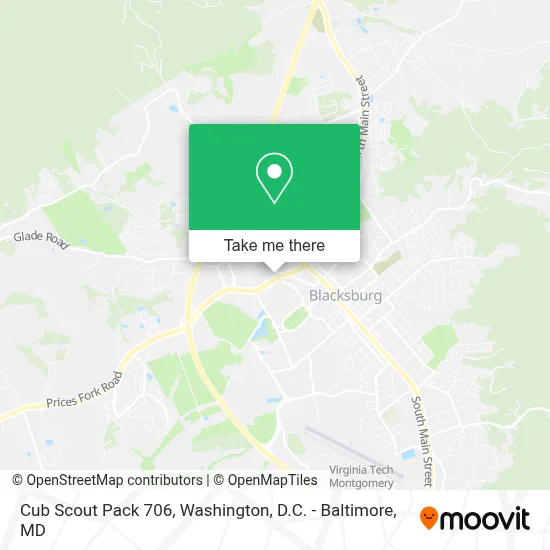 Cub Scout Pack 706 map
