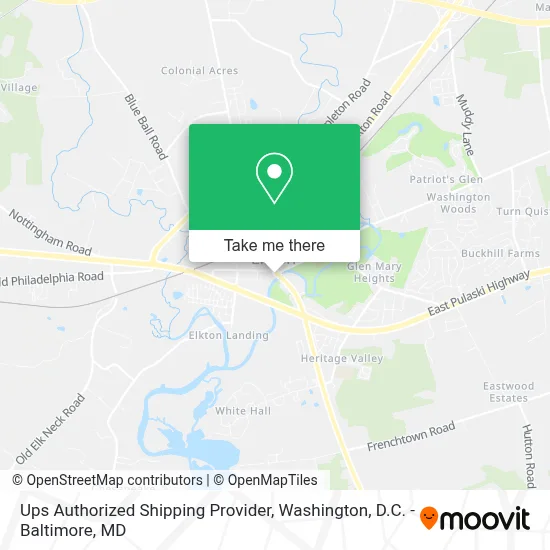 Ups Authorized Shipping Provider map