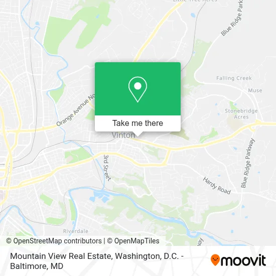 Mountain View Real Estate map