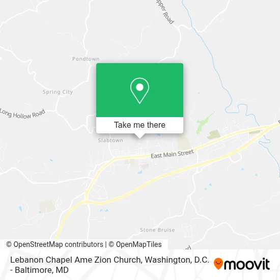 Lebanon Chapel Ame Zion Church map