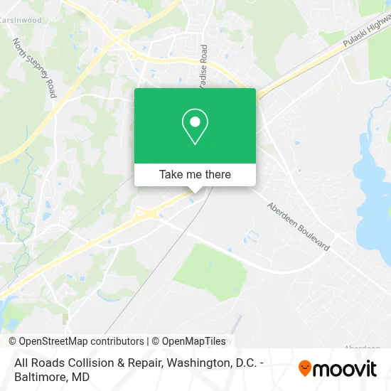 All Roads Collision & Repair map