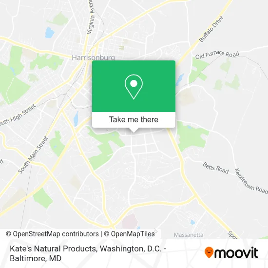 Kate's Natural Products map