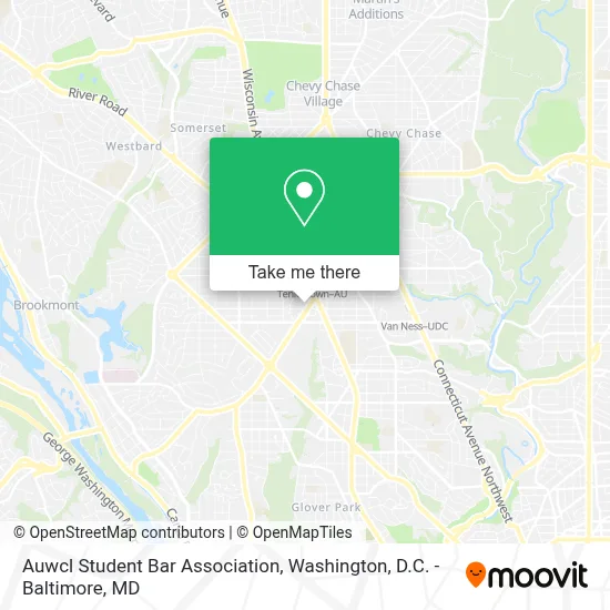 Auwcl Student Bar Association map