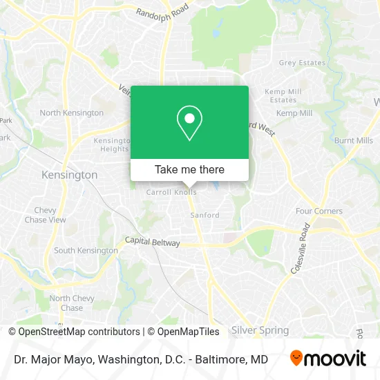 Dr. Major Mayo map