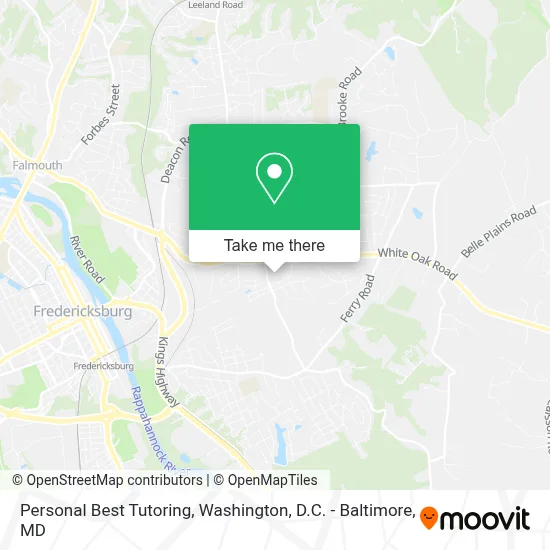 Personal Best Tutoring map