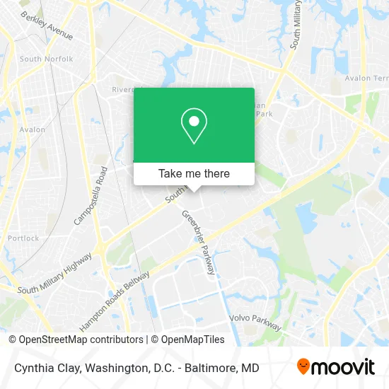 Cynthia Clay map